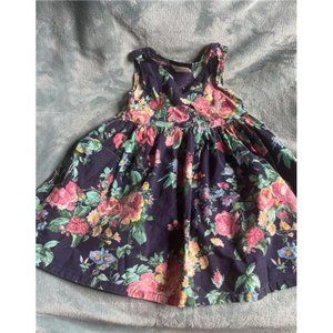 Vintage floral dress for little girl. Size 4 oil ola